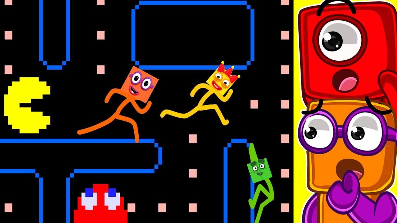NUMBERBLOCKS vs ARCADE GAMES!