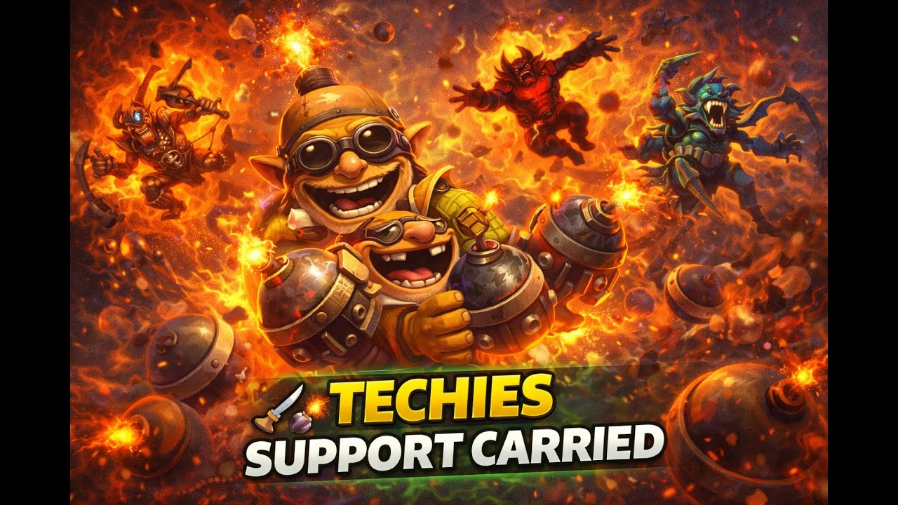 💣 TECHIES SUPPORT CARRIED 💀 | Enemy Carries Did NOTHING | Dota 2 | 7.40B New Meta
