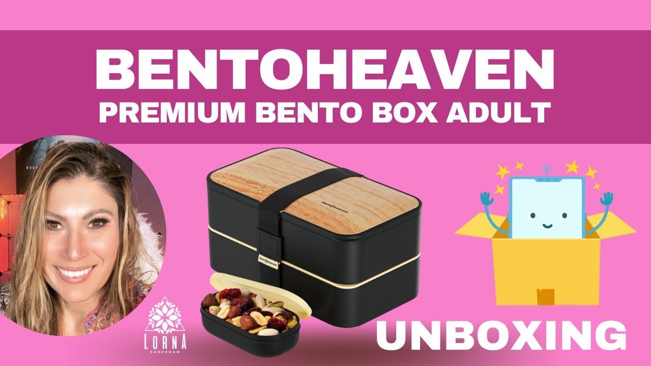 Bentoheaven Premium Bento Box Adult Lunch Box with 2 Compartments (40oz) UNBOXING
