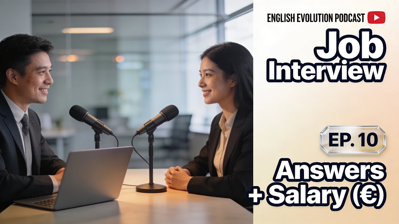 Job Interview English: Introduce Yourself + Experience + Salary | Scene + Say It Another Way | Ep.10