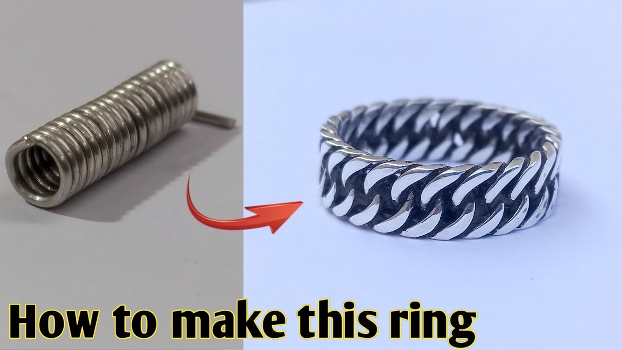Chain ring making/how it's made/Jewelry Making