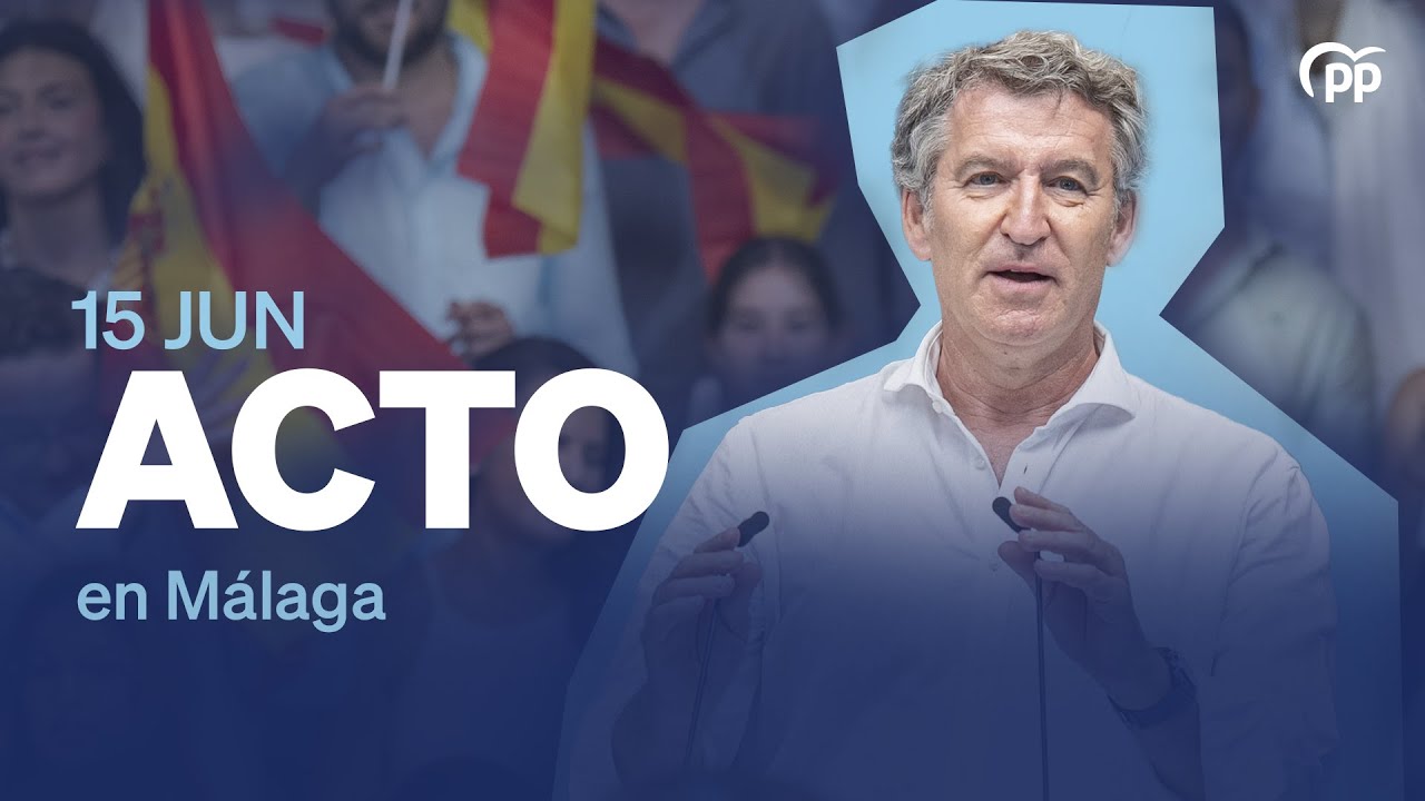 Alberto Núñez Feijóo y Juanma Moreno clausuran un acto en Málaga