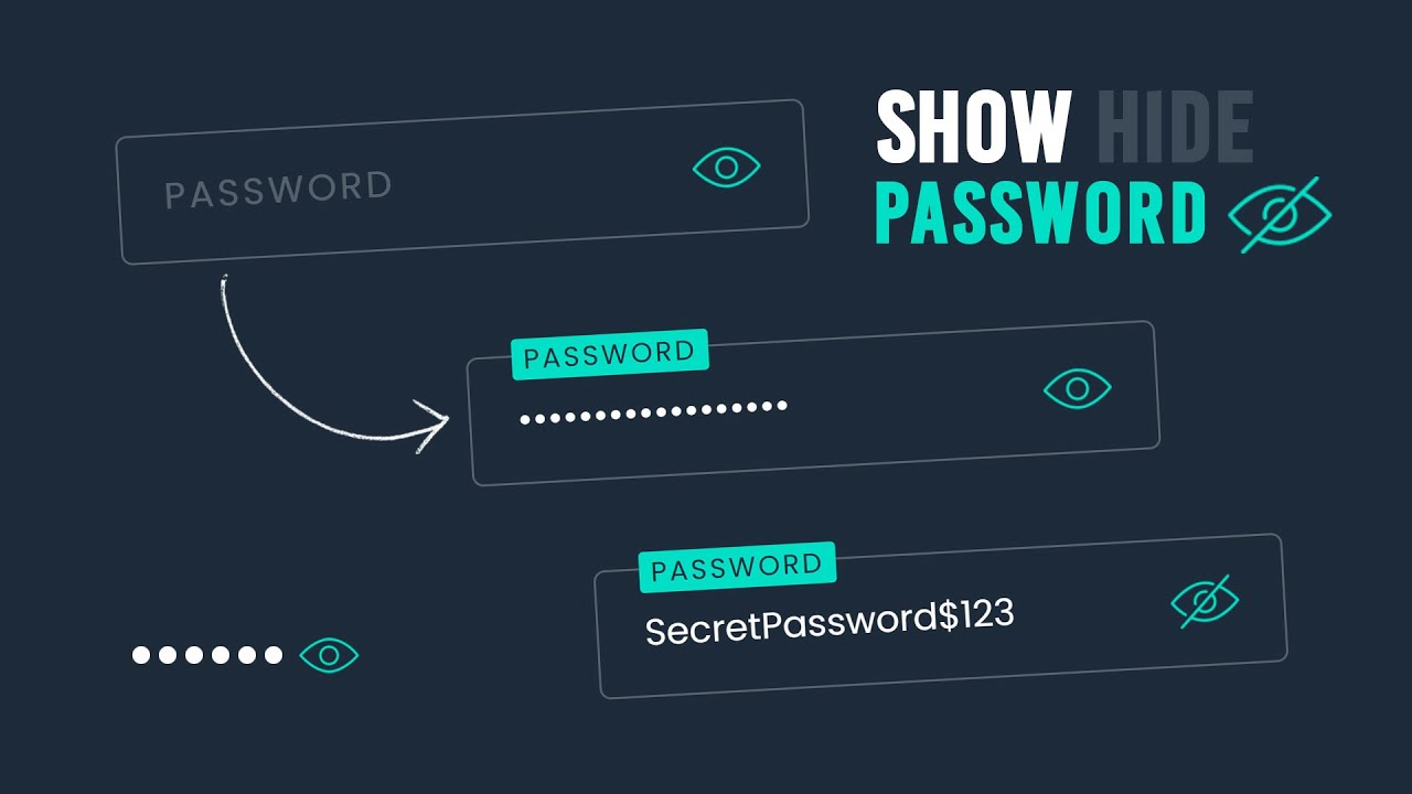 Show Hide Password with Floating Input Placeholder Text Animation | Html CSS & Javascript