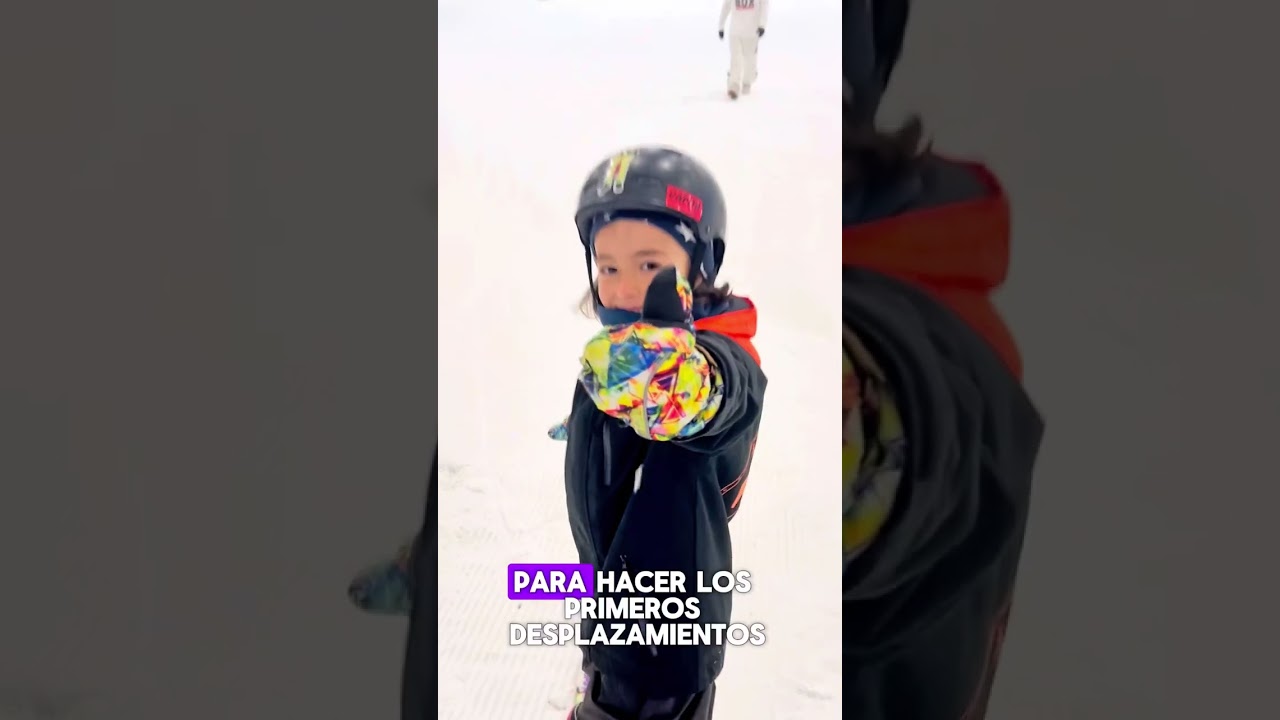Cómo enseñar Snowboard a niños de 3, 4 y 5 años.