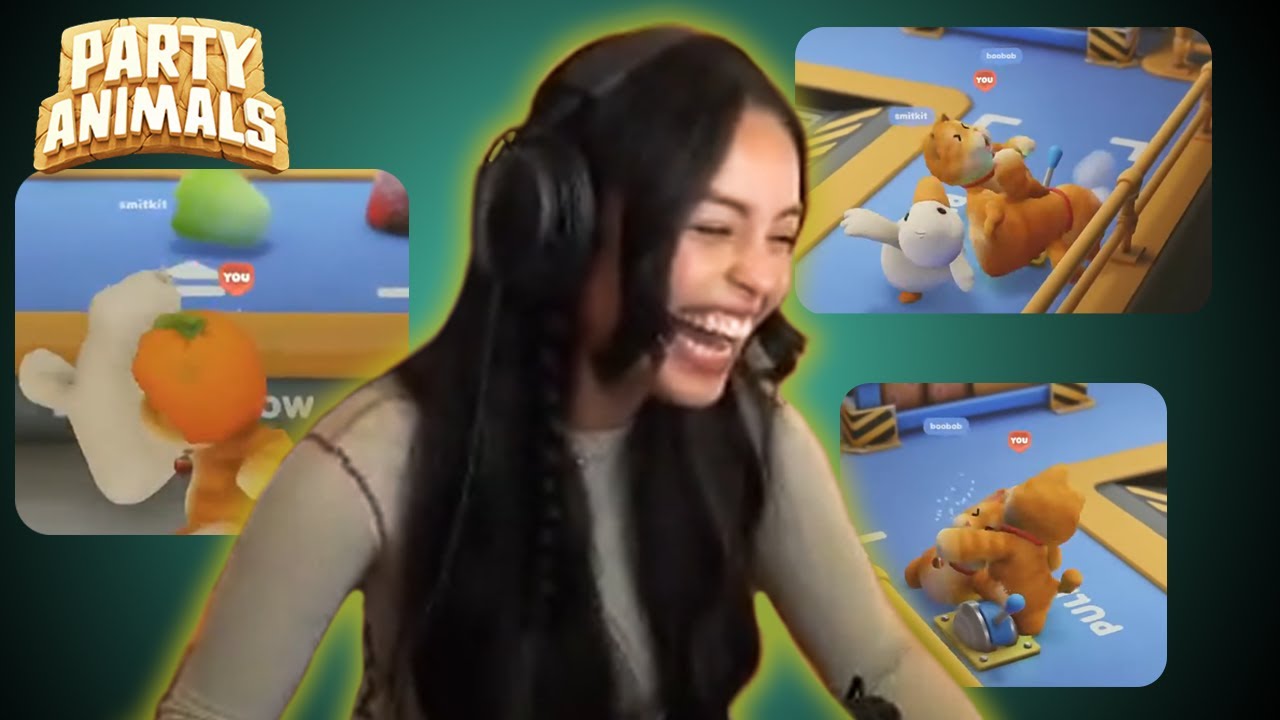 Valkyrae's defense is insane in Party Animals
