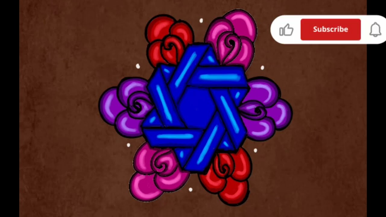 🎉9*5 dots Aesthetic kolam designs 🌺 colourfull 3D effect rangoli designs 🥰 Tuesday special kolam ❤️