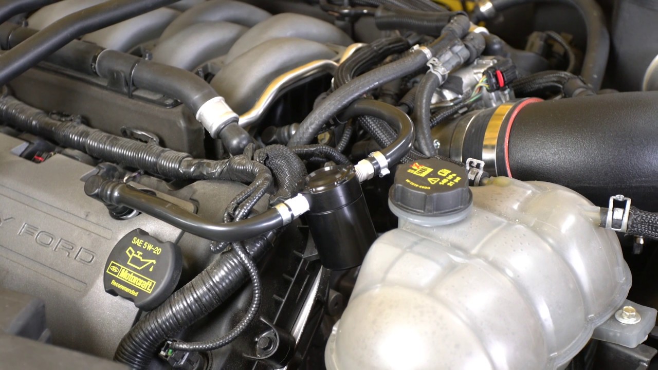S550 Black Billet Oil Separator Installation - Steeda