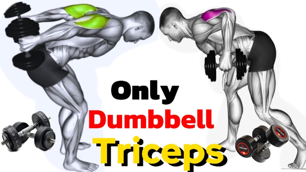 BIG TRICEPS with Only Dumbbells 💪 | Complete Triceps Workout at Home & Gym