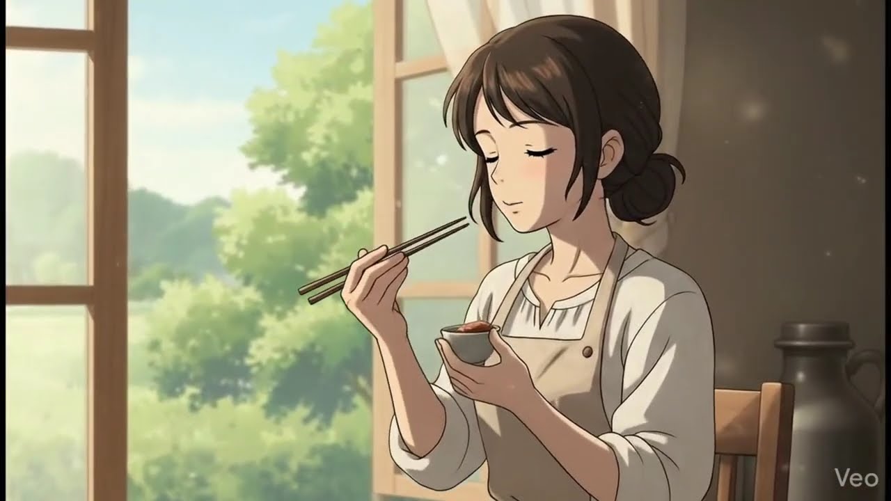 ASMR Sushi Making 🍣 | Ghibli Inspired Cozy Kitchen Sounds