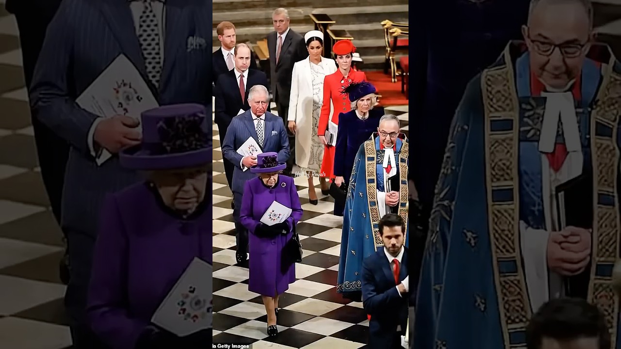 One of their final public appearances all together with Her Majesty #royalfamily