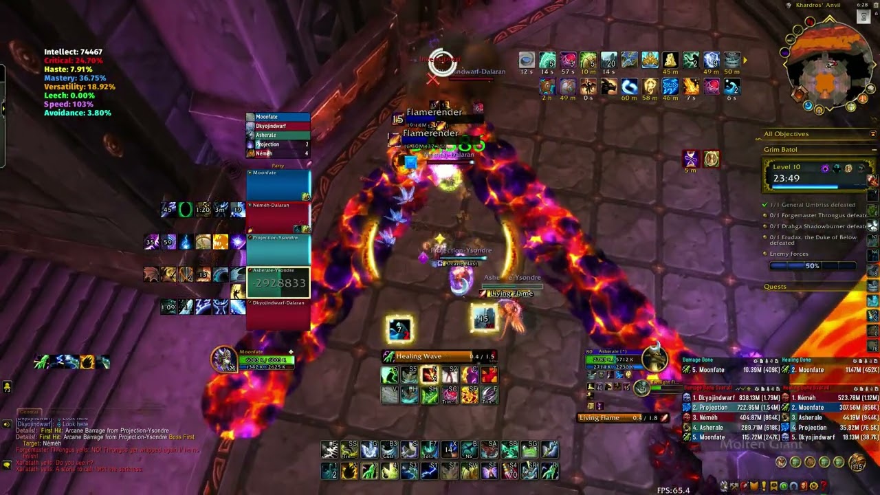 WOW TWW - RESTORATION SHAMAN - Grim Batol - MYTHIC+ 10 - WEEK 2