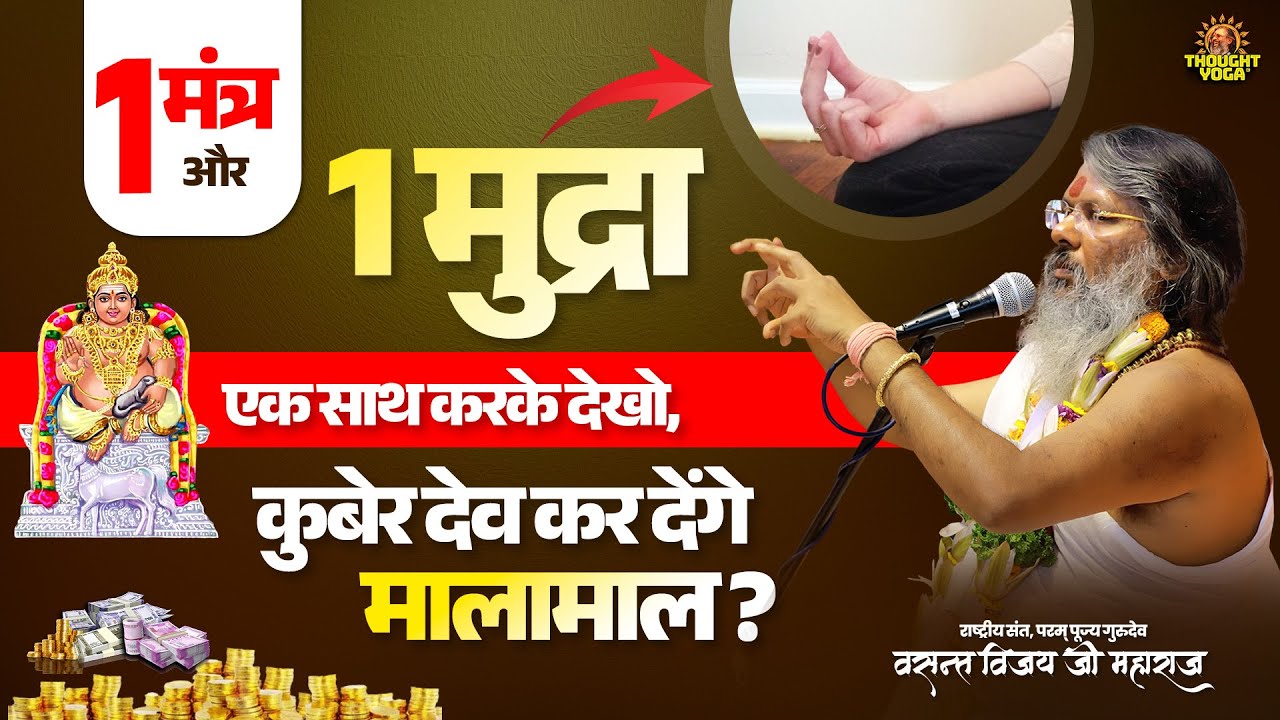 1 मंत्र और 1 मुद्रा एक साथ करके देखो, कुबेर देव कर देंगे मालामाल | Vasanth Vijay ji Maharaj