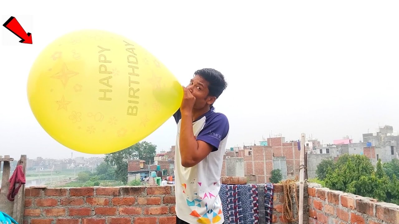 biggest size balloon - We try monster balloon | Aaj हमने बड़े size के गूबारा को try किया