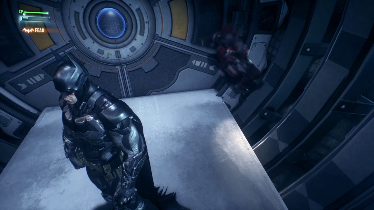 BATMAN&trade;: ARKHAM KNIGHT, Door eats Henchman!