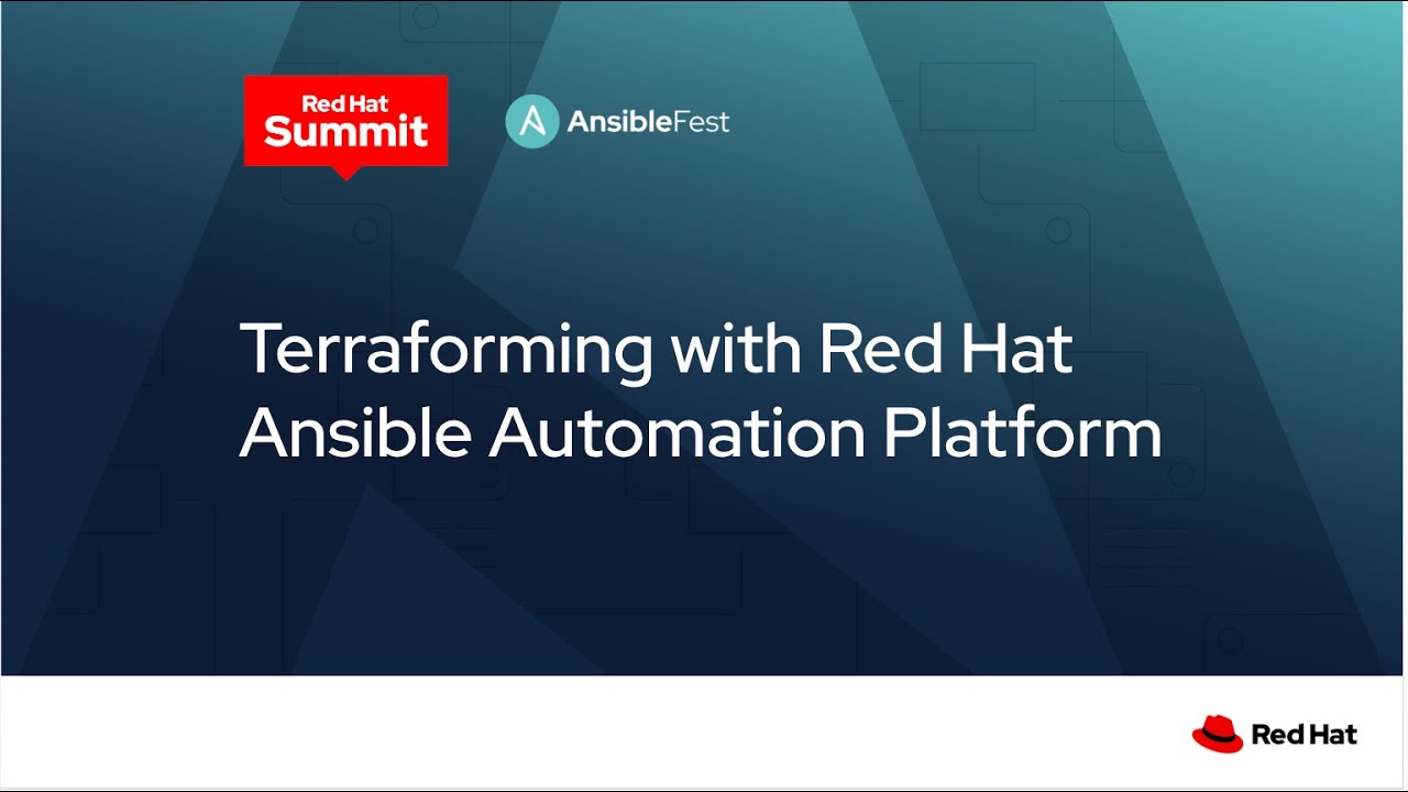 Terraforming with Red Hat Ansible Automation Platform