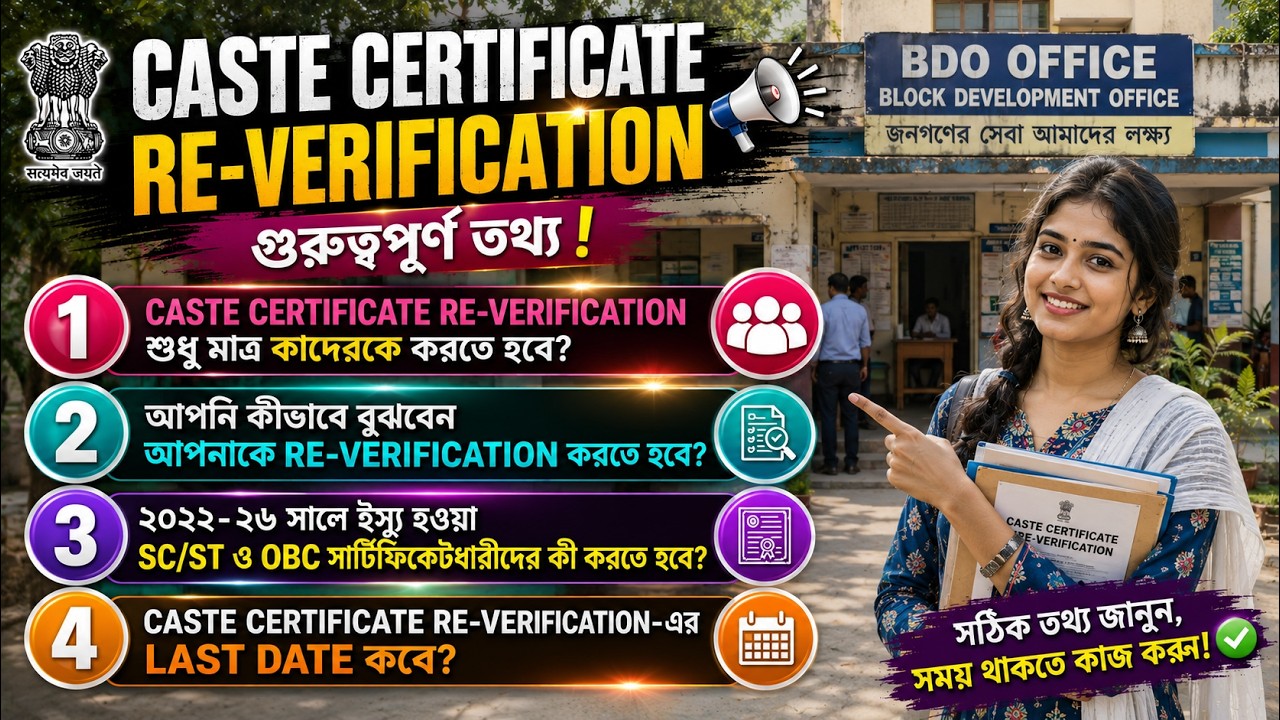 CASTE CERTIFICATE RE-VERIFICATION BIG UPDATE 💥 All Process Step By Step Analysis ✔️Don't Miss Video🔥