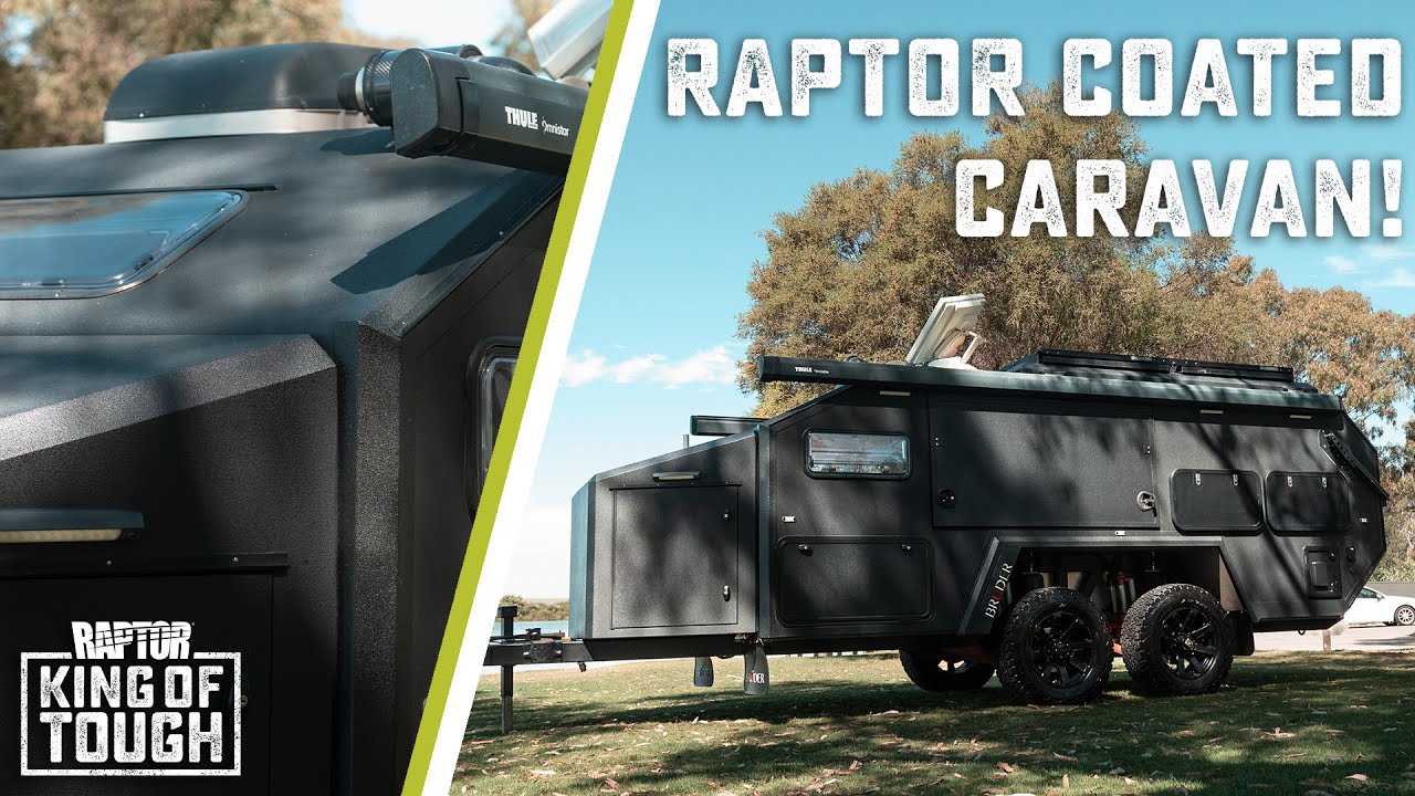 RAPTOR COATED CARAVAN - BRUDER EXP-6