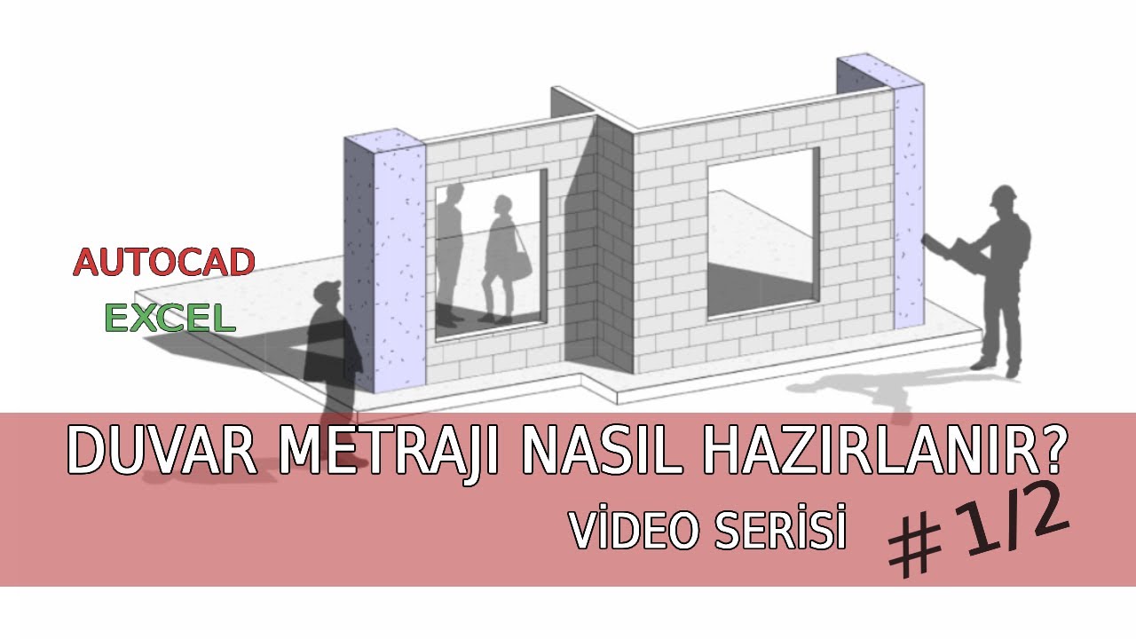 AUTOCAD + EXCEL | DUVAR METRAJI NASIL OLUŞTURULUR?  #1/2