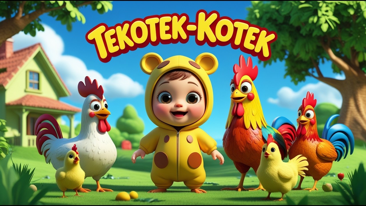 TEKOTEK-KOTEK ANAK AYAM - LAGU ANAK DAN BALITA POPULER | DaDuDi Toys | FamilyKids