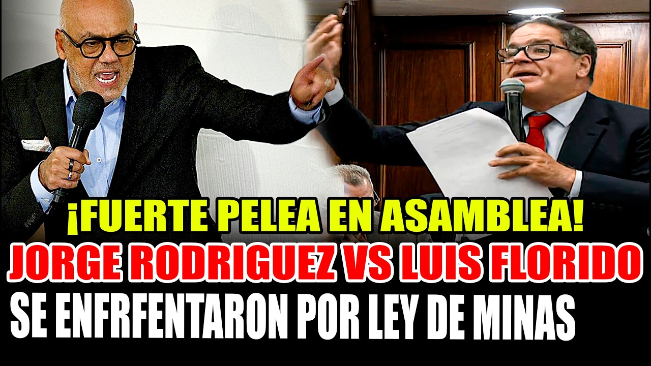 ⚠️ ¡FUERTE PELEA EN PLENO! POR LEY DE DE MINAS JORGE RODRIGUEZ C0NTRA LUIS FLORIDO