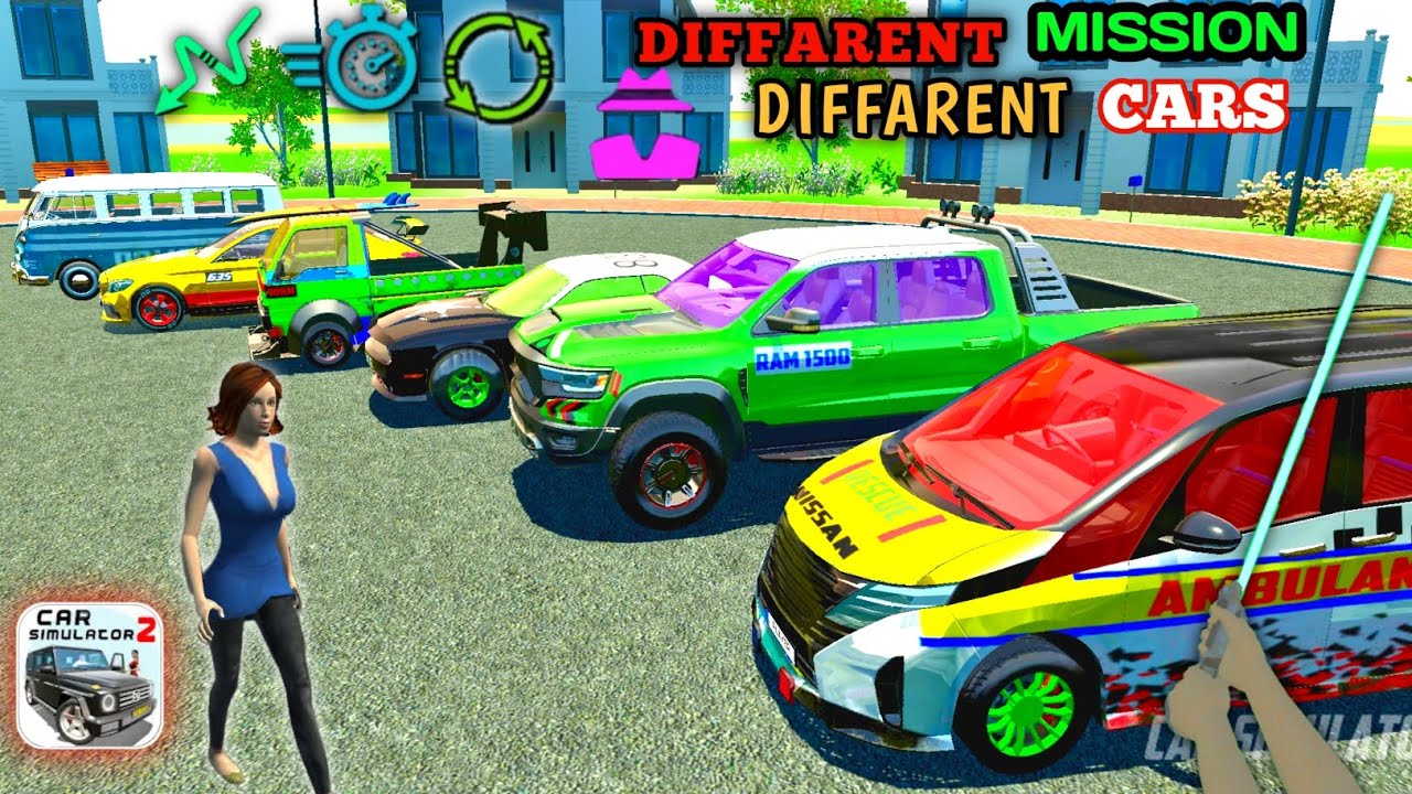 All Types 🤯Race Mission Complete Diffarent Cars In Car Simulator 2। Dodge। Sujuki !!