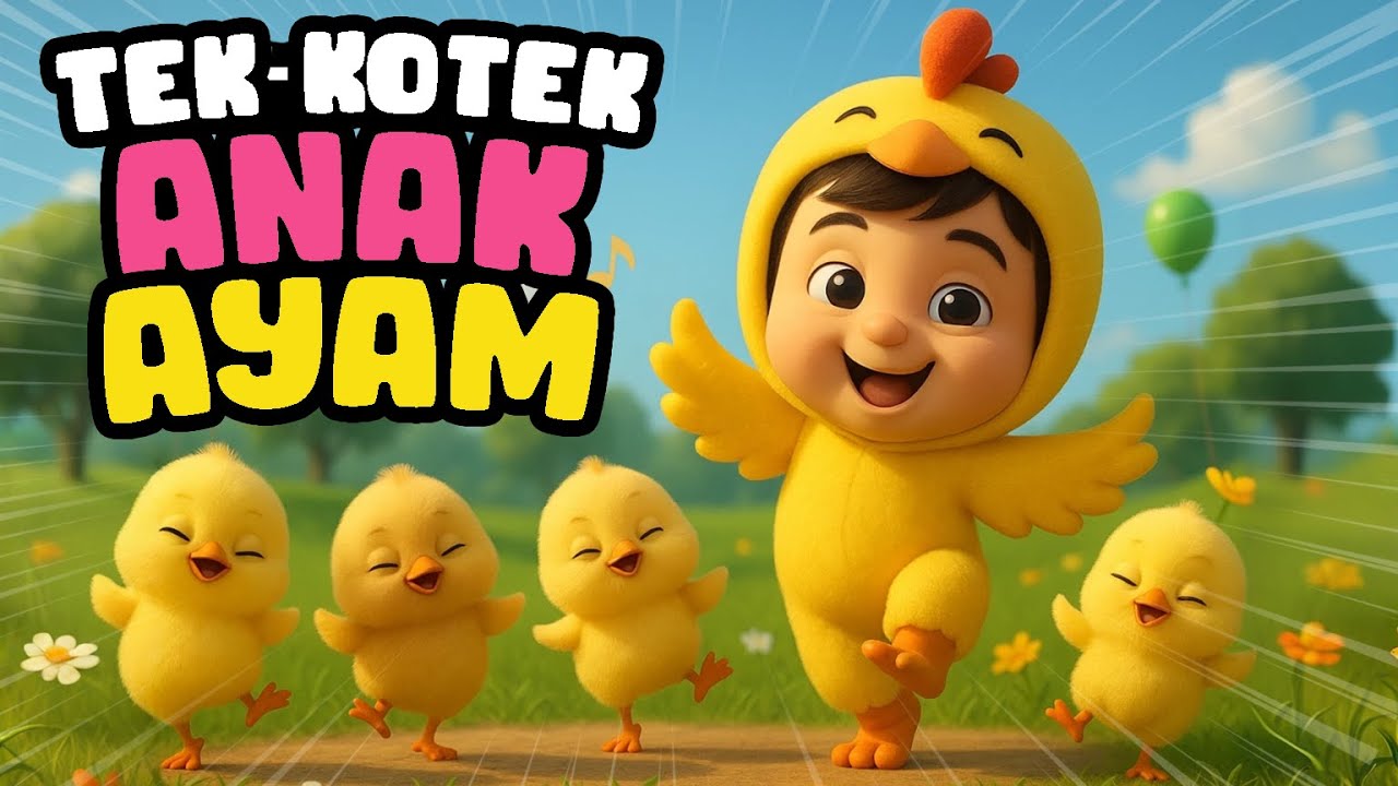 Tèk Kotek Anak Ayam 🐣 | Lagu Anak Ceria & Edukatif | Belajar Berhitung