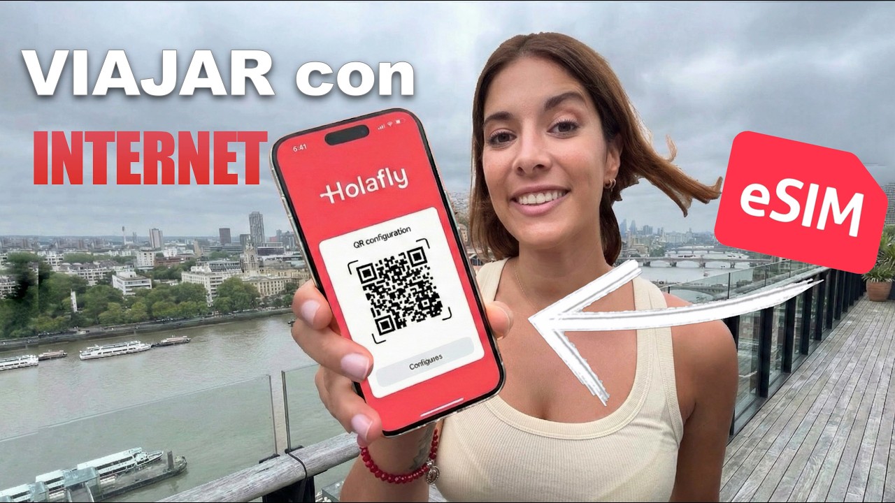 Cómo TENER INTERNET al viajar: Guía eSIM Holafly en iPhone ✈️ (2026)