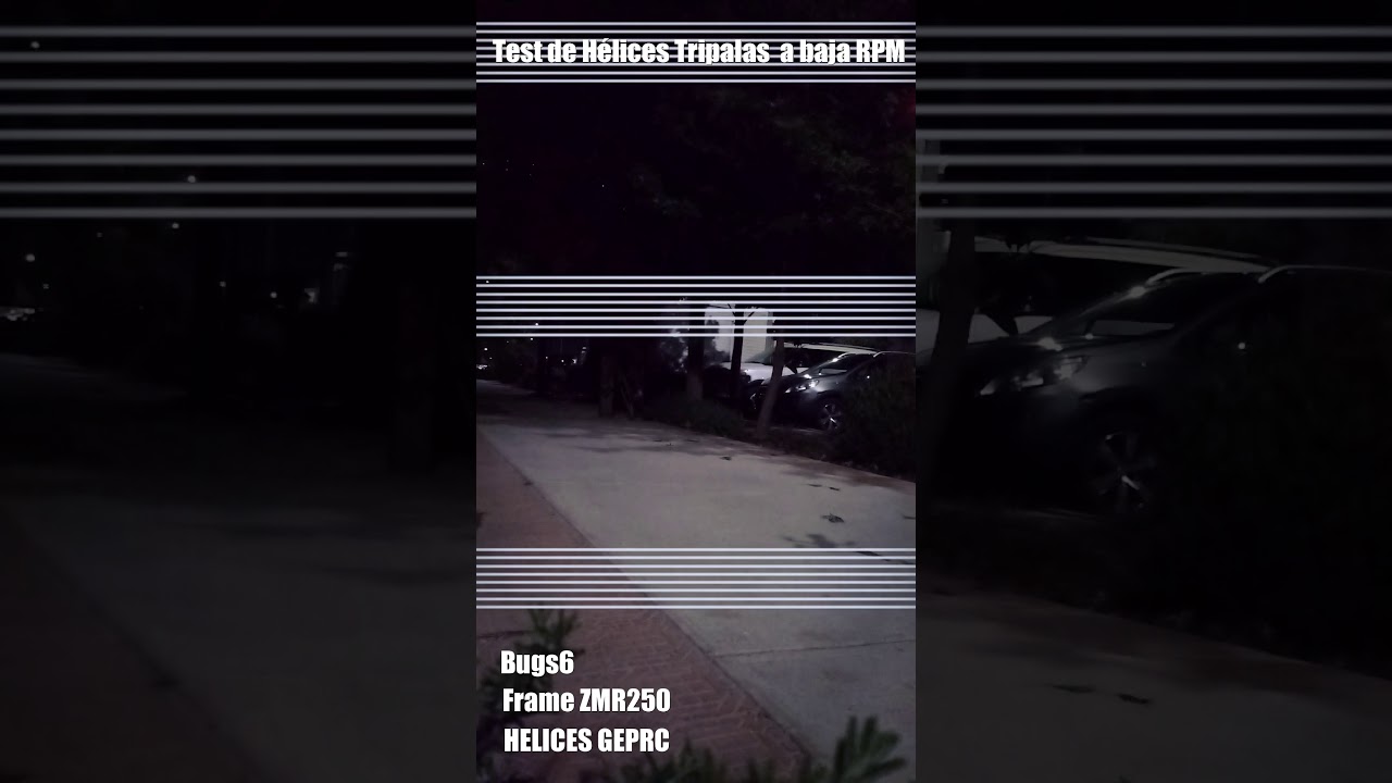 Test Drone Bugs 6 MJX en Frane ZMR250 + H&eacute;lices Tripalas GEPRC.