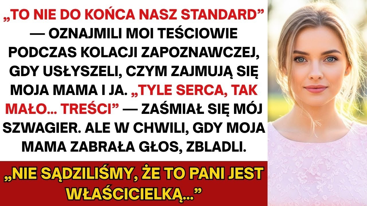Rodzina męża drwiła z pracy mojej mamy na kolacji zapoznawczej—aż powiedziała, że jest właścicielką…