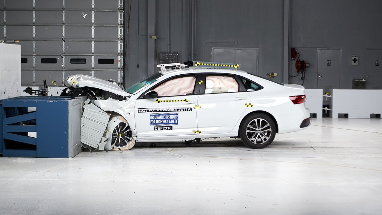 2023 Volkswagen Jetta updated moderate overlap IIHS crash test