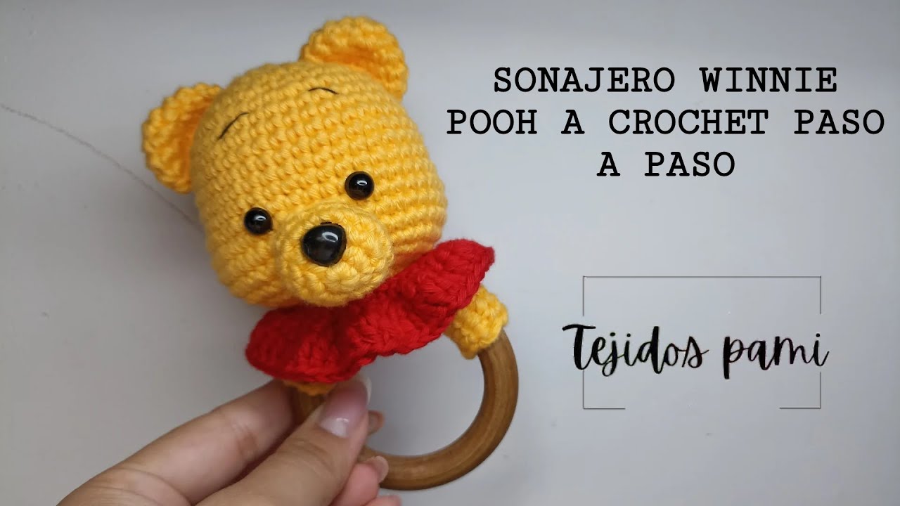 Sonajero Winnie Pooh a crochet paso a paso