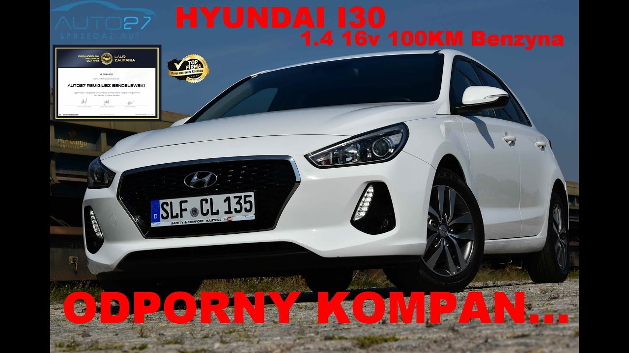 #AUTO27 -SPRZEDANY- TEST - Hyundai I30 1.4 MPI 100KM. Benzyna.