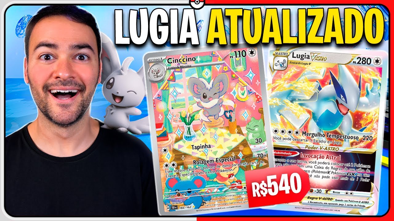 Pokémon TCG LIVE: Deck LUGIA V e CINCCINO de 2024 | Estudo de Deck #41
