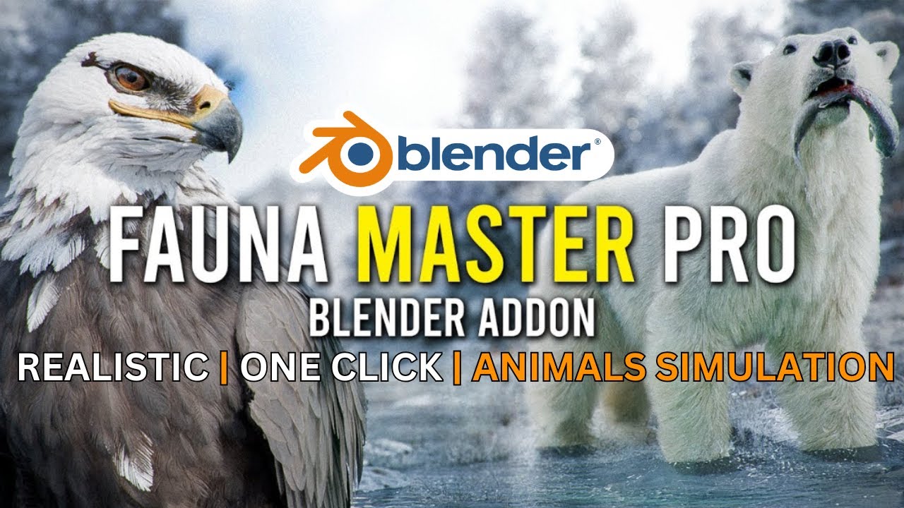 Fauna Master Pro | One Click Animals Simulation in Blender | Animated Assets