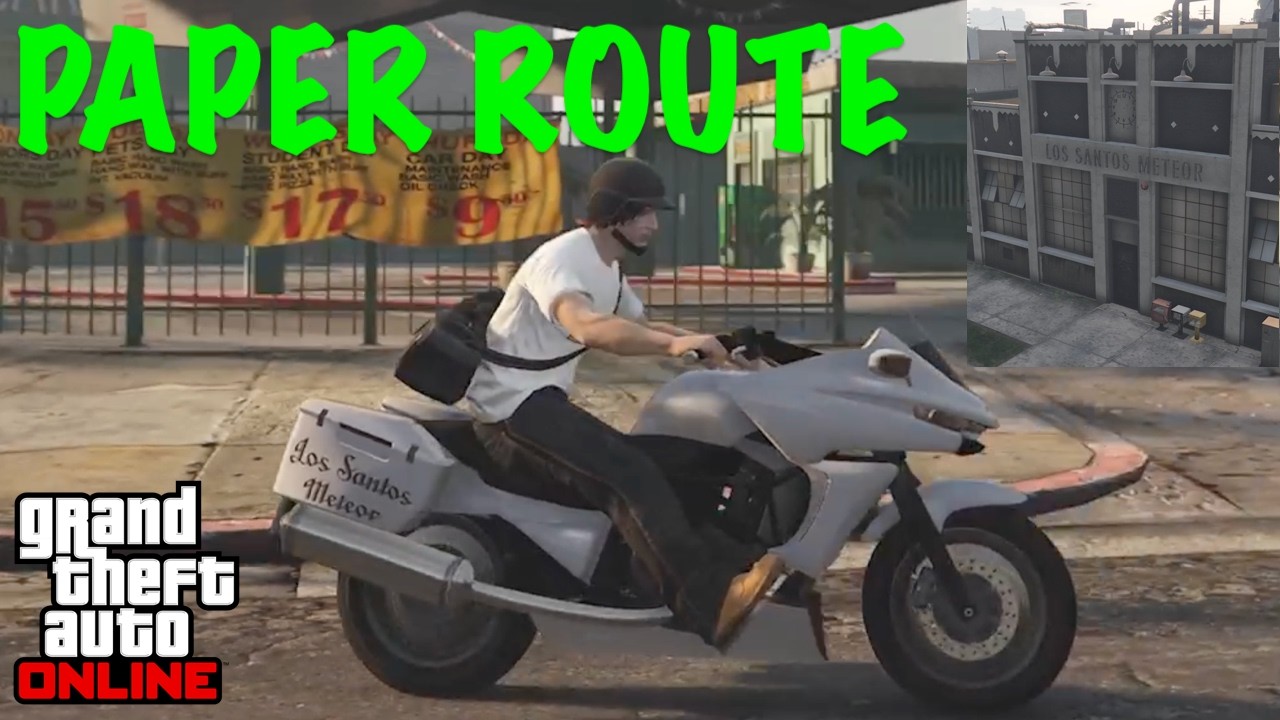 Paper Route - Deliver the newspapers (GTA Online)