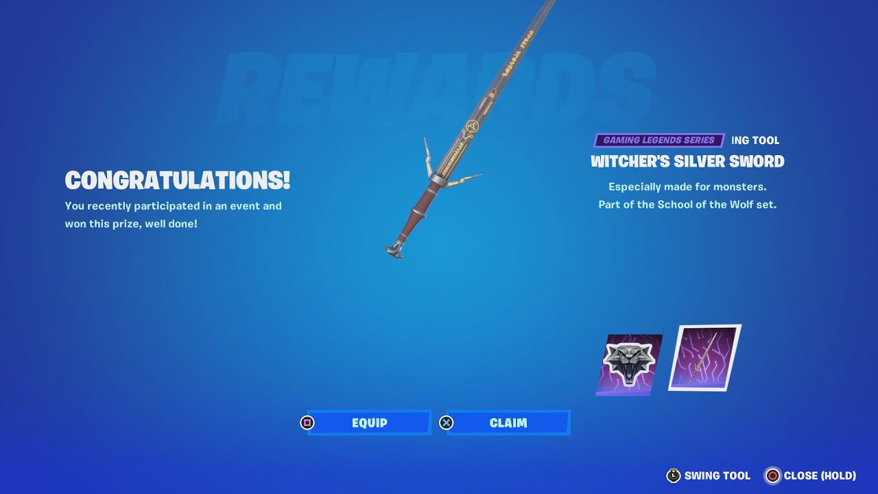 How To Get The FREE Witcher's Silver Sword Pickaxe (How To Do Path 1 Of The SCHOOL OF LLAMA Quests)