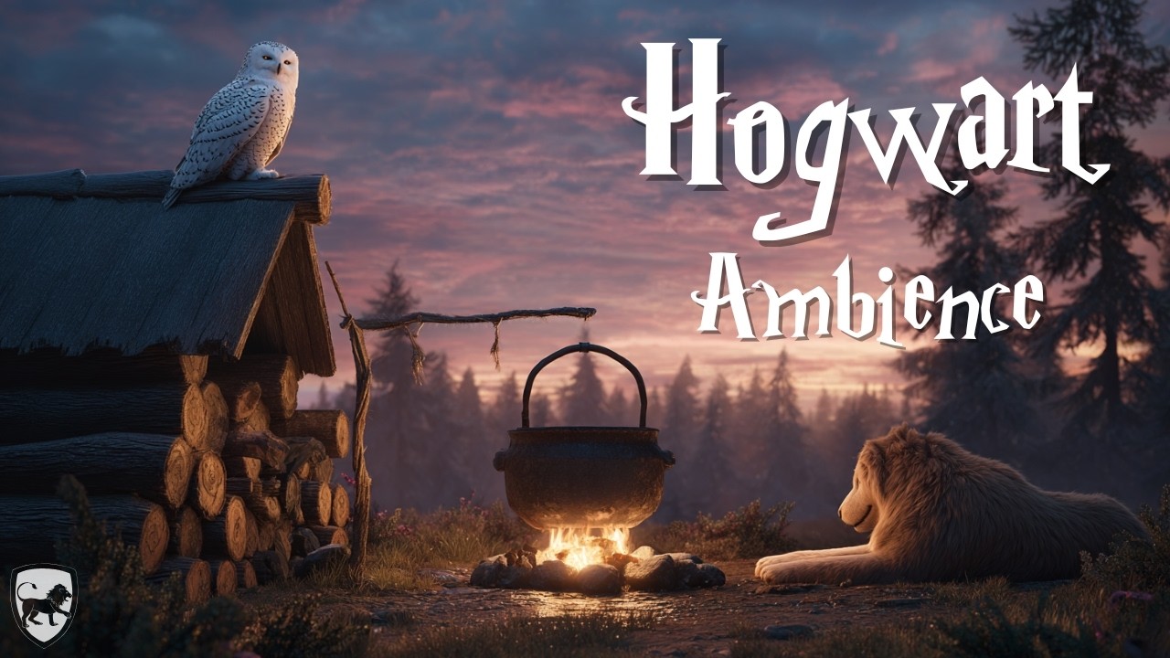 Hogwarts Campfire Ambience 🔥 Cozy Magical Night Sounds for Relaxation and Study
