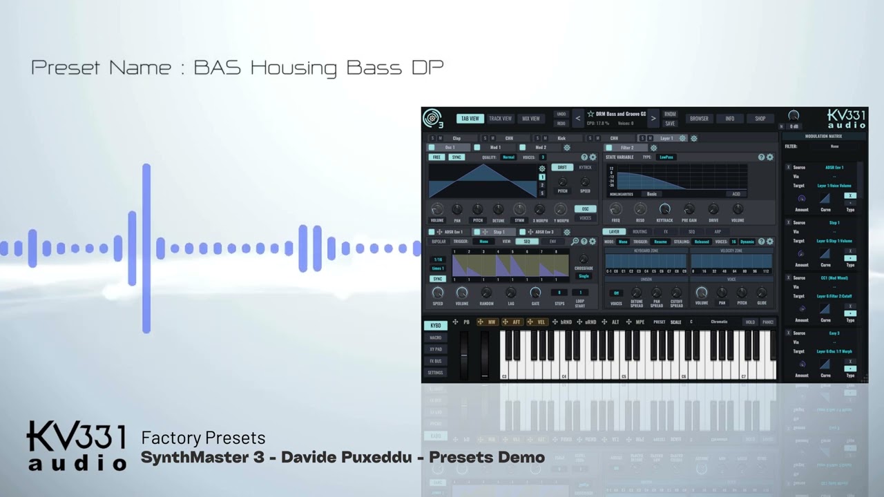 Davide Puxeddu's SynthMaster 3 factory presets audio demo