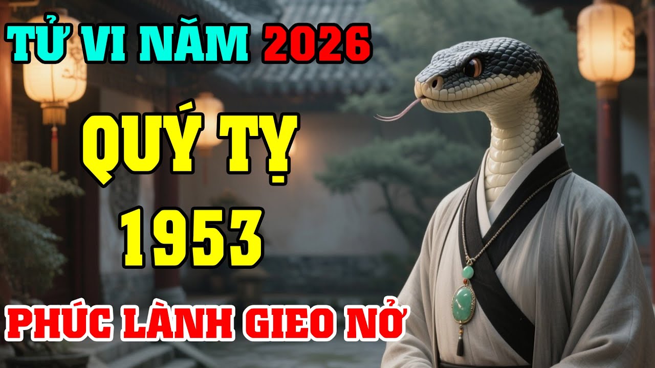 Tử Vi Tuổi Quý Tỵ 1953 Năm 2026: Bình An Tích Lũy, Tinh Thần Thư Thái, Phúc Khí Tăng Dần.