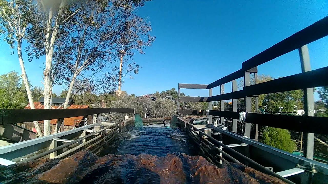 Port aventura - Silver river flume - onride pov Gopro