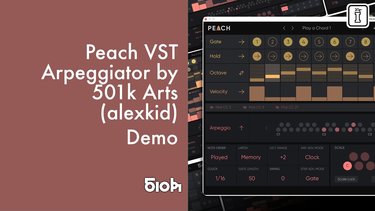 Обзор арпеджиатора Peach VST: создание MIDI-последовательностей с Alexkid