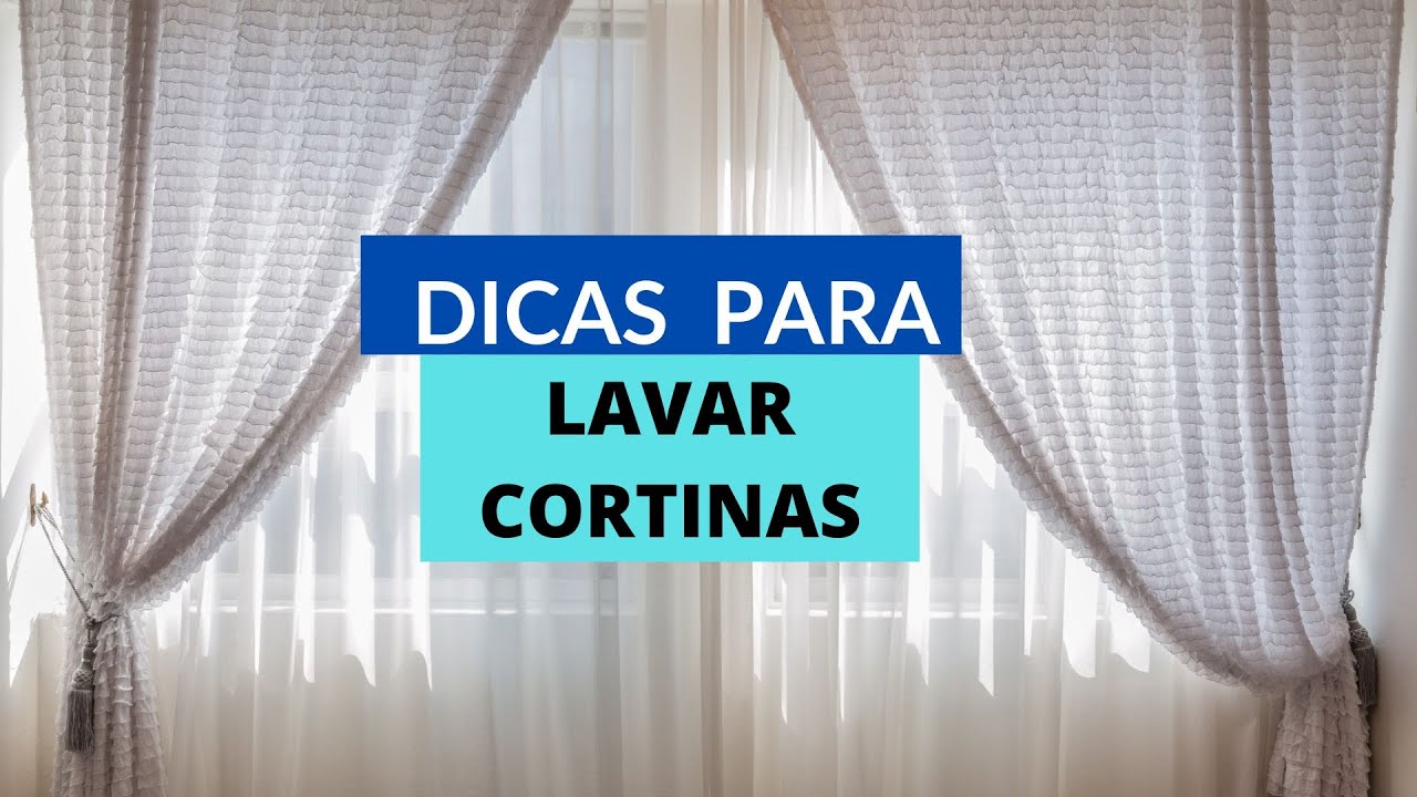 DICA DE COMO LAVAR CORTINA
