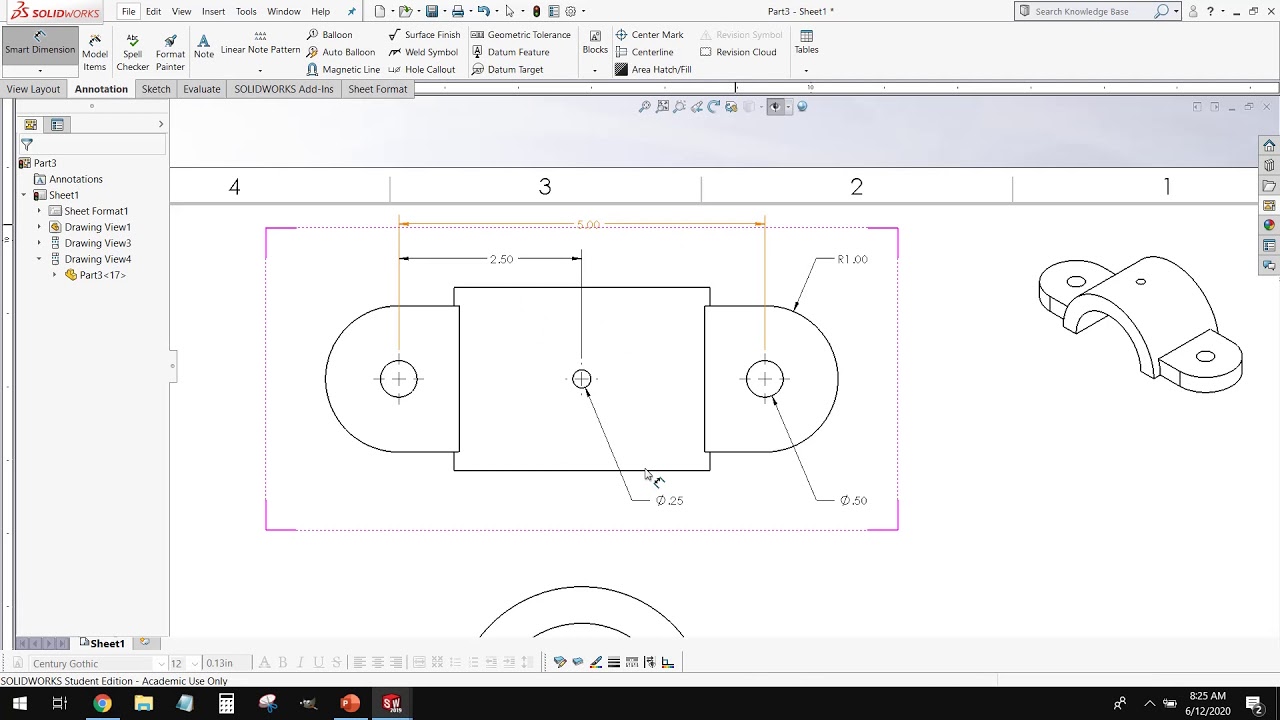 Solidworks Tutorial: Drawings