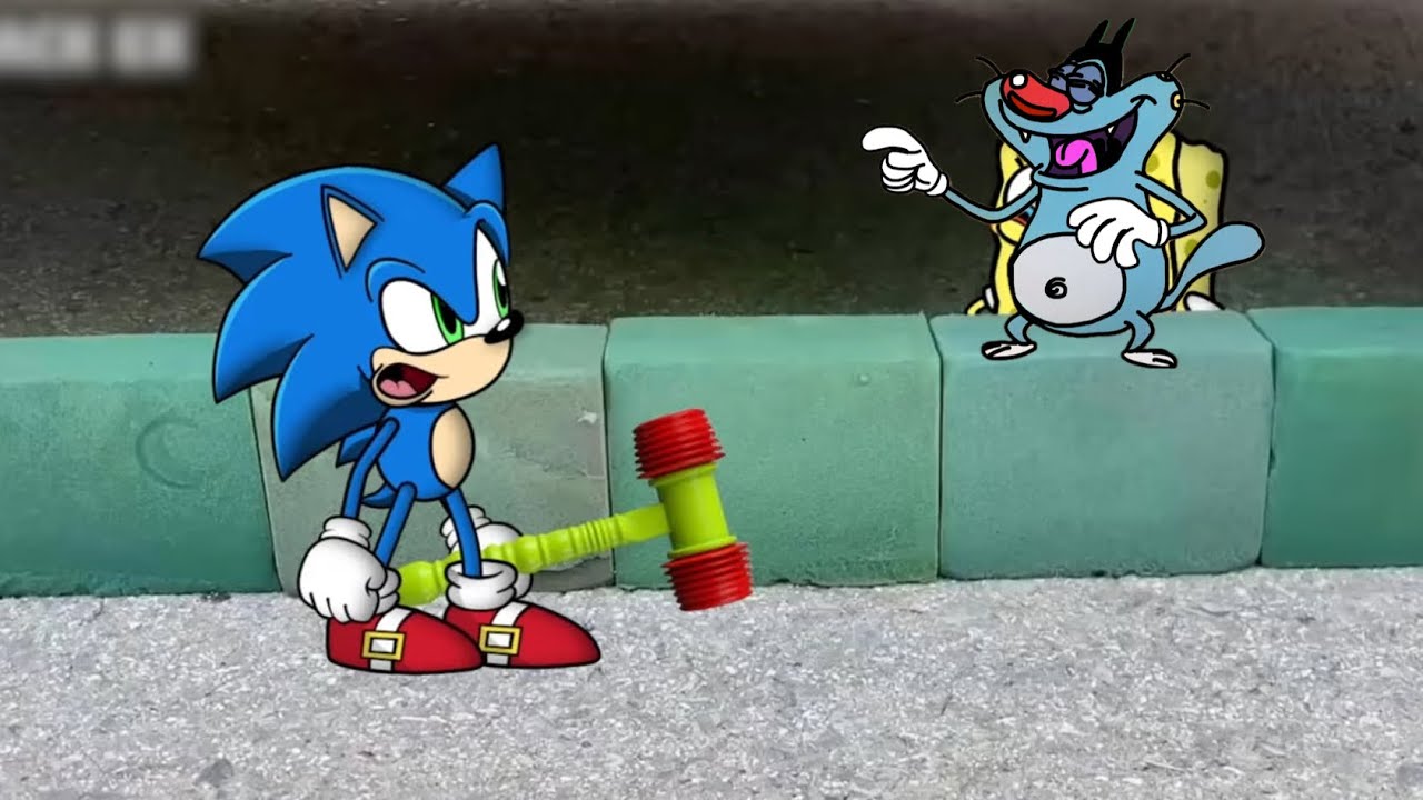 Crushing crunchy oggy vs sonic 2 | crushing crunchy oggy 