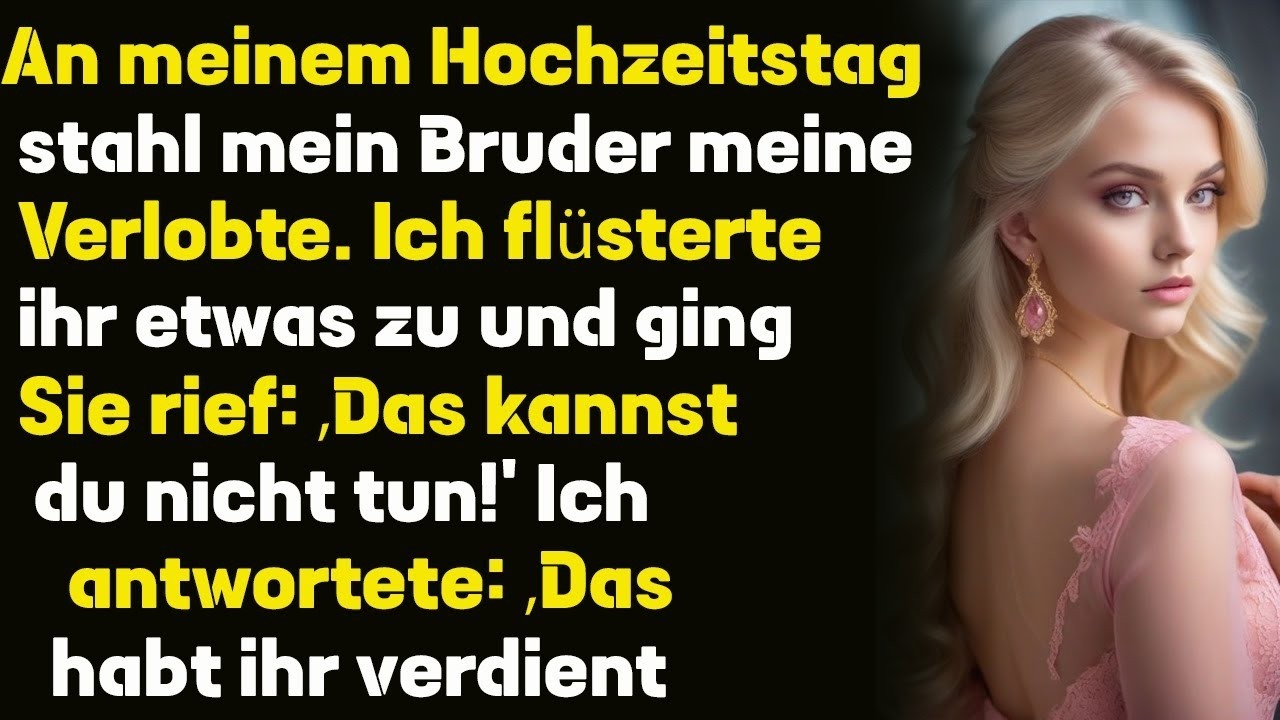 n meinem Hochzeitstag trug mein Bruder die Bräutigam-Kleidung und sagte mit einem Grinsen