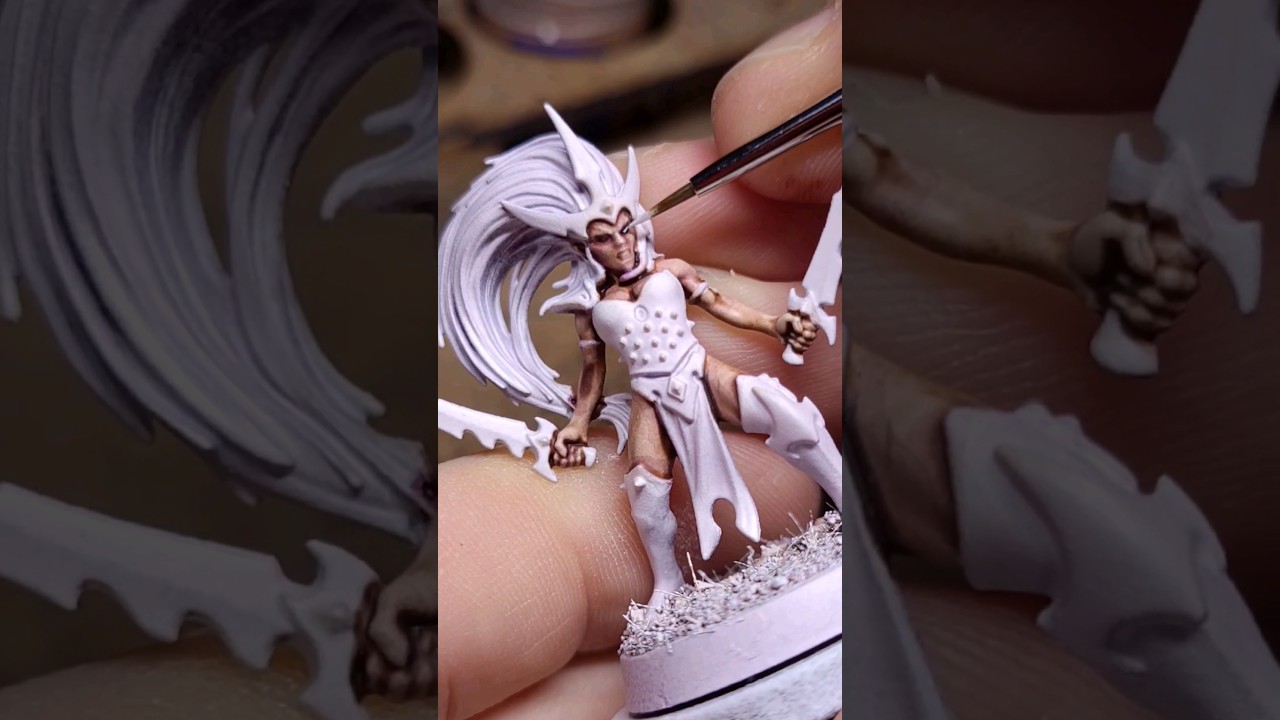 Witch Elf skin and eyes #warhammer #theoldworld #minipainting #ageofsigmar