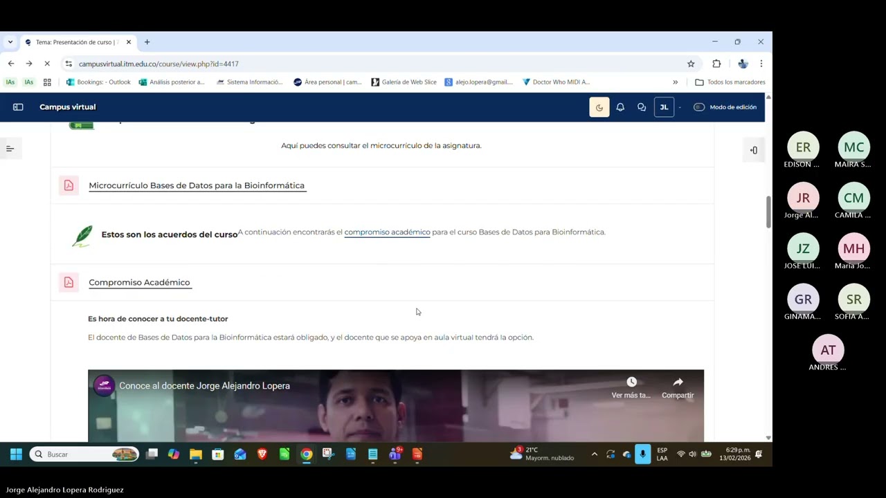 Semana 1 Clase 1 - Clase 1 - Bases de Datos para Bioinformática, Especialización en Bioinformática