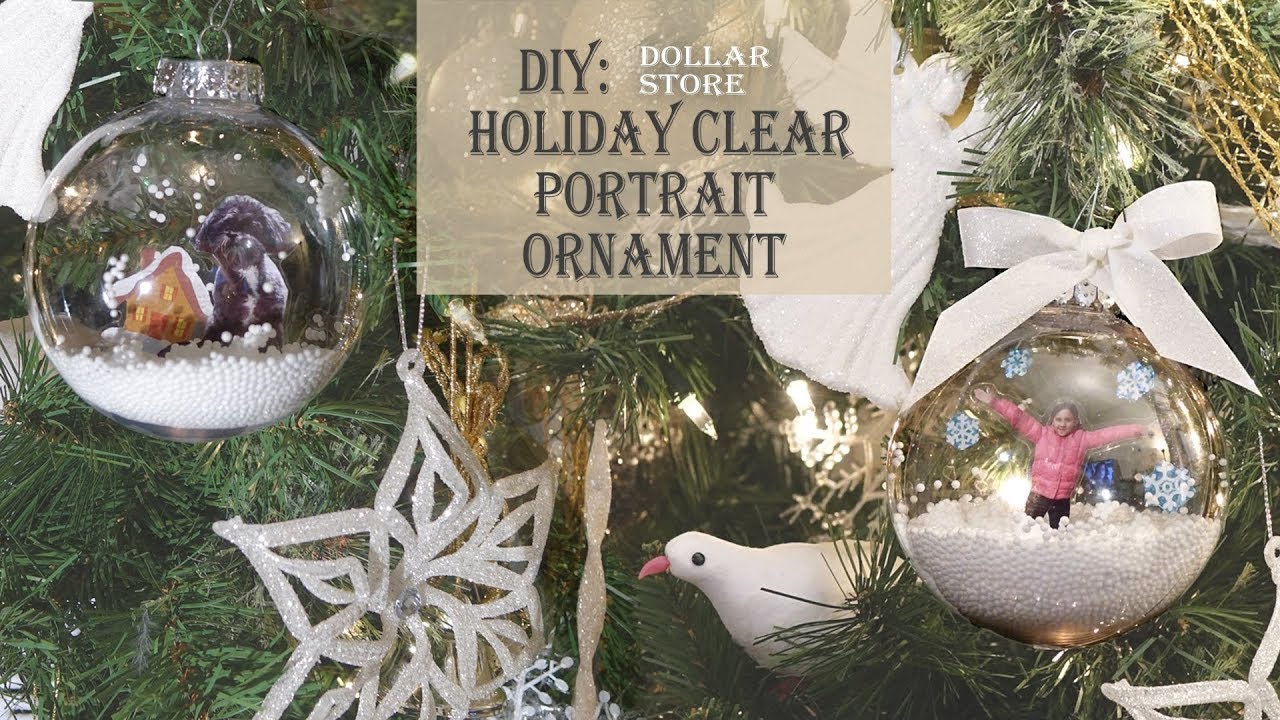 Holiday / Christmas DIY / Clear Portrait Ornament