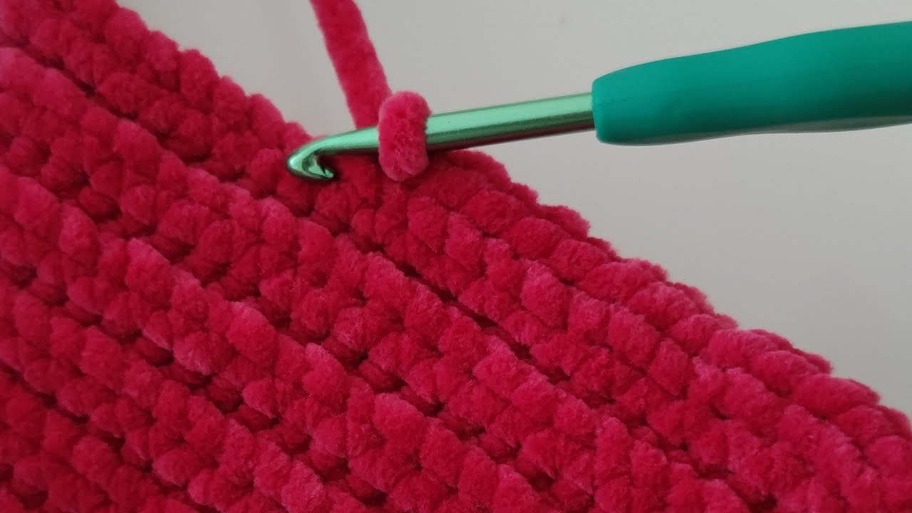 Простая схема вязания детского бархатного пледа крючком для начинающих ~ Схемы вязания пледа крючком