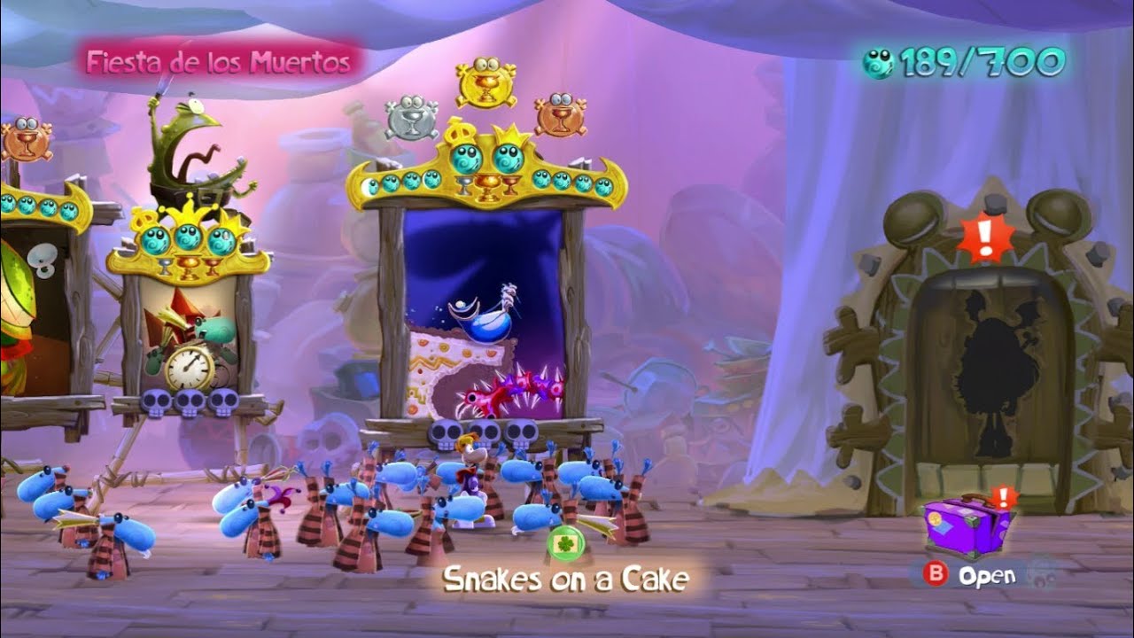 Walkthrough: Rayman Legends 100% - Snakes on a Cake